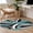Turquoise, variant on Round Area Rugs Collection 3 Ft, Turquoise Geometric Non-Slip Residential Carpet, Grey Classic Abstract Lines Striped Indoor Crawling Mats Doormat Runner Rugs Play Mat for Bedroom