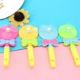 thumbnail image 3 of Aymzbd 4Pcs Plastic Windmill Whistling Handle Toys Pinwheel Windmill Garden Running Play Toy Wind Spinner Gifts, 3 of 9