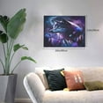 thumbnail image 2 of Logiee Feathered Wolf Print Canvas Wall Art,Canvas Picture Prints with Frame, Wall Art Decorative,Canvas Decorative,Suitable for Living Room Bedroom Office Room 30x40, 2 of 6