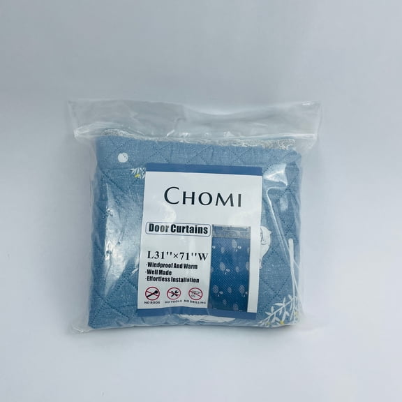 CHOMI Thermal Insulated Door Curtain, Fits Door Size 31" x 71", Efficient Temperature Control, Soundproof and Windproof