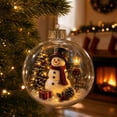 thumbnail image 5 of Glowing Christmas Story Ornament, Light-Up Mini Holiday Scene with Warm LED Light, Festive Keepsake Gift for Home Christmas Party Decoration, 5 of 8