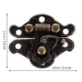 thumbnail image 2 of CHICHUMID 20PCS Small Box Latches Dark Brown Alloy for Box Projects, 2 of 3