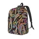 thumbnail image 1 of Balery Watercolor Romantic Paisley Mochila Clásica Impresa Básica para Viaje, Mochila Escolar Resistente al Agua, Mochila de Lona con Correas Ajustables-Medium, 1 of 5