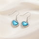 thumbnail image 3 of Pendientes para mujer, regalos para mujer, pendientes de corazón de melocotón coloridos, pendientes de cristal, representa el temporizador clásico., 3 of 5