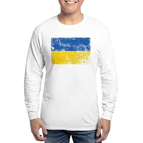 CafePress - Stand With Ukraine Long Sleeve T Shirt - Unisex Cotton Long Sleeve T-Shirt