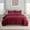 Burgundy, variant on Qatan Quilts Queen Size - Full / Queen Quilt Bedding Set, Lightweight Quilted Bedspread (Burgundy)