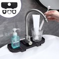 thumbnail image 3 of LEEYNEER 10.6 Inch Kitchen Sink Splash Guard  Silicone Sink Protectors for Kitchen Sink  Sink Faucet  Sink Splashing Guard Draining Pad  Keep Kitchen  Bathroom  RV Faucet Counter Dry, 3 of 6