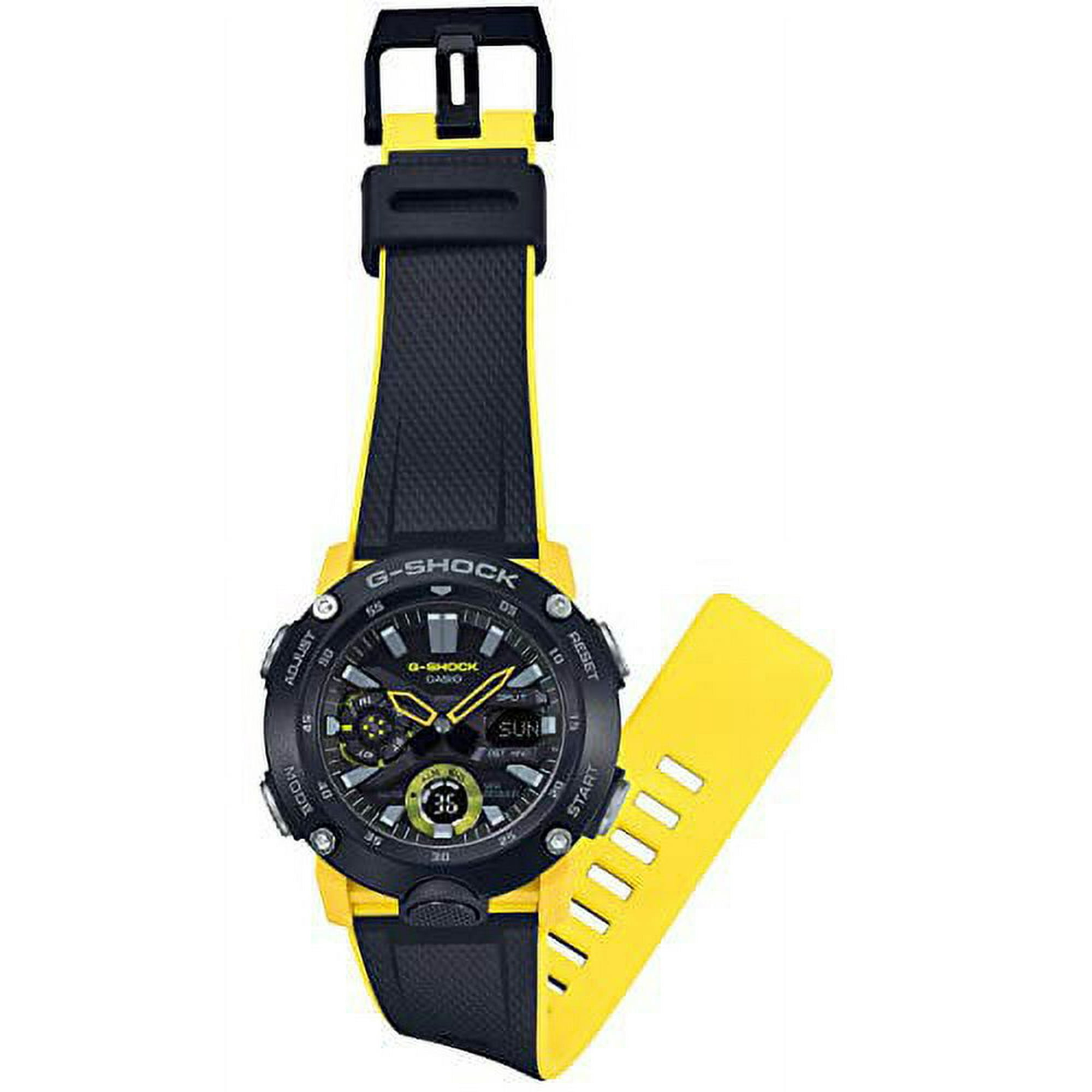 Casio Watches G SHOCK Carbon core guard structure GA 2000 1A9JF mens yellow Walmart