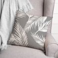 thumbnail image 3 of Creative Products Nature Palm Gray 18x18 Spun Poly Pillow, 3 of 3