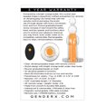thumbnail image 4 of Gender X Orange Dream Clear Beaded Plug Vibe, 4 of 5