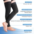 thumbnail image 5 of Hehanda Footless Compression Socks for Women & Men(M-4XL), 20-30 mmHg Thigh High with Non-Slide Silicone Dot Band for Swelling and Varicose Veins, 5 of 8