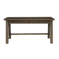 thumbnail image 5 of Scott Living Denman Transitional Wood Writing Desk with 3 Drawers in Brown, 5 of 9