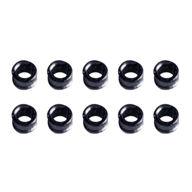 10 anillos guía para caña de pescar, reparación de guías de caña DIY Black Groove 04