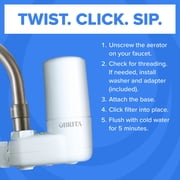 Brita Elite White, Faucet Water Filter System, 1 Replacement Filter, Reduces Lead