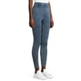 thumbnail image 3 of Time and Tru Women's High Rise Jeggings, Sizes XS-XXL, 3 of 6