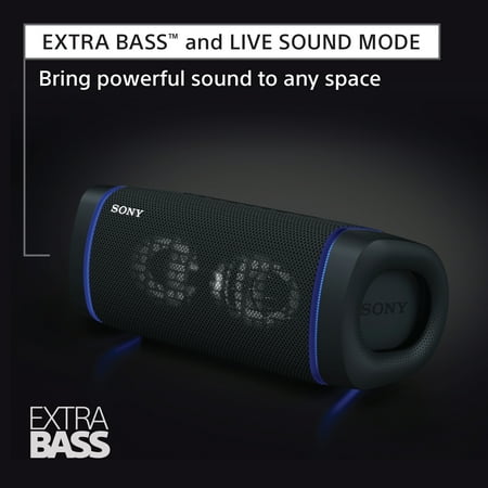 Sony - SRS-XB33 Portable Waterproof & Rustproof Speaker with USB Charging Port - Light Blue