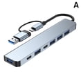 thumbnail image 1 of Concentrador concentrador USB-A tipo C de 7/8 puertos en 1, estación de acoplamiento multipuerto, nuevo 3 R1S0, 1 of 7