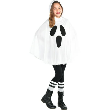 Ghost Poncho for Children, Makes an Easy Costume, With an Attached