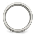 thumbnail image 2 of Titanium 925 Sterling Silver Inlay 8mm Band Ring Wedding Precious Metal, 2 of 12