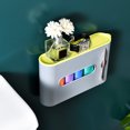 thumbnail image 3 of Homeer Rubbish Bag Box Rubbish Bag Case Rubbish Bag Container Garbage Box Set 1 Set with Lid Strong Load-bearing Punch-free Visual Window Wall-mounted Rubbish Organizer, 3 of 7