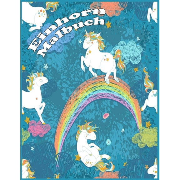 Einhorn Malbuch: Cool-Kollektion von Fun and Easy Einhorn, Einhorn-Freund und anderes sÃ¼Ães Baby-Tiere Malvorlagen fÃ¼r K, (Paperback)