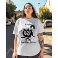 thumbnail image 3 of Women's Graphic T-Shirt White 4XL Women's Tops Funny Cat Digital Illustration Crew Neck Short Sleeve Shirts for Women, 3 of 3