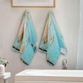 thumbnail image 3 of Sandy Beach Kitchen Hand Towels 2 PCS, Blue Retro Wooden Fingertip Bath Towels Ultra Soft and Highly Absorbent, Decorative Face Towels Dish Washcloths, 28.3"x14.4", 3 of 4