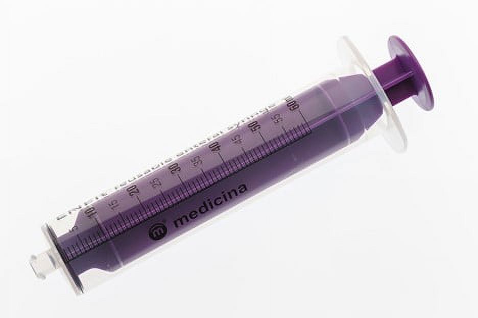 ENFit Reusable Syringe w/O-ring-60ml Quantity: 10 individually packaged sterile reusable syringes.