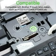 thumbnail image 3 of 6 Pack Replacement for Brother P Touch TZe TZ Tape 12mm Laminated Label Maker Tape for Brother Ptouch Label Maker, White on Red/Blue/Green/Black/Pink/Gold on Black, 3 of 11