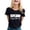 Black_001, variant on Women's Funny Family Humor Short Sleeve T Shirts for Women Mom's Favorite Day Cute Tops Casual Round Neck Graphic Tee Light Gray_001,S