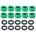 thumbnail image 1 of Unique Bargains G3/4' Hex Female Thread PPR Pipe Fitting End Cap, Tubing Stopper for Preventing Leakage, Light Green 20Pcs, 1 of 4