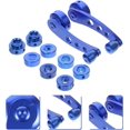 thumbnail image 3 of 1 Set Car Window Handle Aluminum Alloy Window Crank Handle Universal Car Window Handle- Blue, 3 of 5