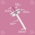 thumbnail image 4 of YAYA My First Travel Tumbler for Preschool & Kids 3+, Insulated Stainless Steel Tumbler with Reusable Silicone Straw & Spill-Proof Lid, Cup Holder Compatible, BPA-Free, 12oz, Floral, 4 of 8