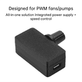 thumbnail image 3 of PWM Speed Controller 5V 4Pin PWM Fan Governor PWM Governor USB TYPE-C Power Supply DIY Cooler with 1 to 2 Adapter Cable, 3 of 8