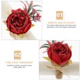 thumbnail image 2 of Shisuyan Heart Napkin Rings Hemp Rope Claret 2Pcs, 2 of 9