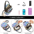 thumbnail image 5 of FORMRS Crossbody Bag for Women Quilted Travel Shoulder Cell Phone Purse with Chain Strap Handbag, Neon Starfish Pattern, 5 of 7