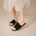 thumbnail image 5 of VerPetridure Slippers for Women Slippers Women's Summer Fashion Casual Mesh Surface Slippers Flat Bottom Solid Color Slippers, 5 of 5
