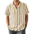 thumbnail image 1 of Men's Summer New Loose Print Short Sleeve Shirt Cardigan Beach Shirt2XL, 1 of 4