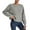 Gray, variant on Women's Fashion Casual Crew Neck Pullover Long Sleeve Bolded Knit Sweater, Chunky and Warm, Great for Everyday Use and Seasonal Activities,Beige,L