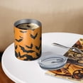 thumbnail image 3 of 12oz Coffee Tumblers Halloween Bat Silhouette Pattern Stainless Steel Vacuum Insulated Travel Tumbler Coffee Cups Mug with Lid and Straw with Cleaning Brush for Cold & Hot Drinks, 3 of 5
