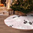 thumbnail image 5 of Rateoe Cute Panda Pattern Christmas Tree Skirt with Ties , Christmas Tree Decorations, Farmhouse Christmas Decor Xmas Holiday Decorations-30", 5 of 6