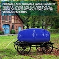 thumbnail image 4 of 100L Water Storage Bladder, Foldable Portable Water Tank Large Capacity Emergency Water For Drought Storage Resis Containers D7E5, 4 of 8