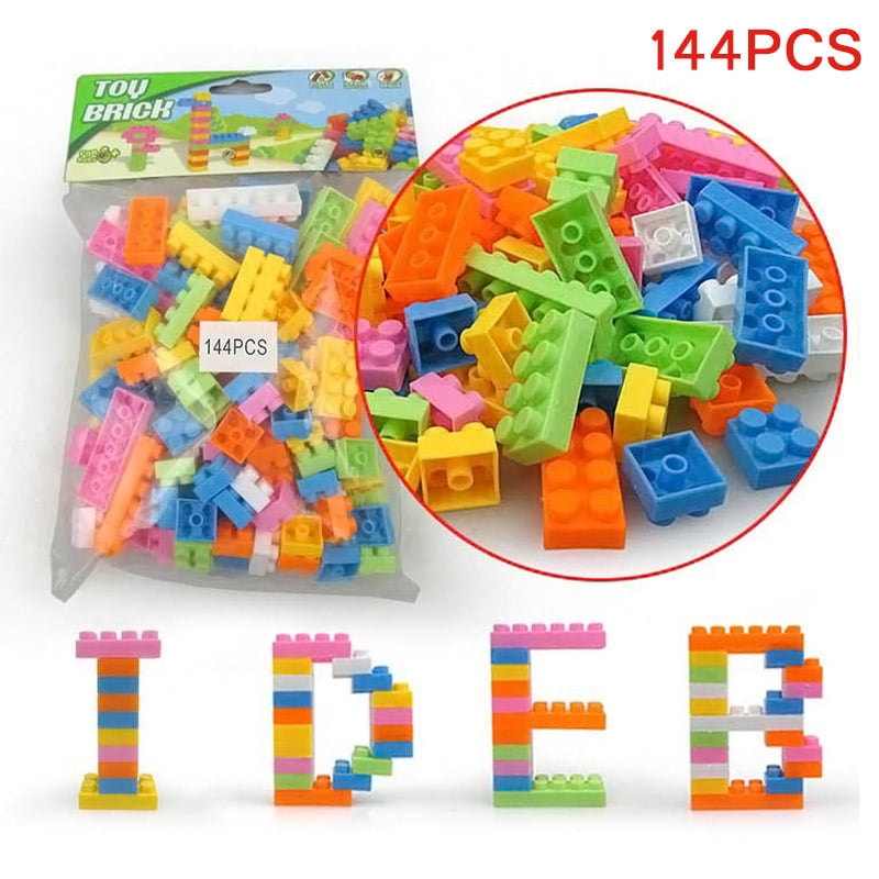 144pcs Plastic Building Blocks Bricks Children Kids  Educational Puzzle Toy /ND 