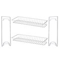 thumbnail image 3 of Yeacher 2-Tier Spice Rack Standing Rack Kitchen Bathroom Countertop Storage Organizer Bottle Shelf Holder Chrome, 3 of 7
