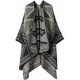 thumbnail image 5 of YooGuoGuo Women's Warm Shawl Wrap Winter Fall Cardigan Sweaters Open Front Poncho Cape Oversized Printed Scarf, 5 of 7