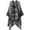 Navy/Grey, variant on Women's Warm Shawl Wrap Winter Fall Cardigan Sweaters Open Front Poncho Cape Oversized Printed Scarf