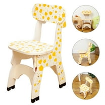 LULULION Giraffe Toddler Chair Wood Arc Design Seat Enjoyment for Home Use 1 Set