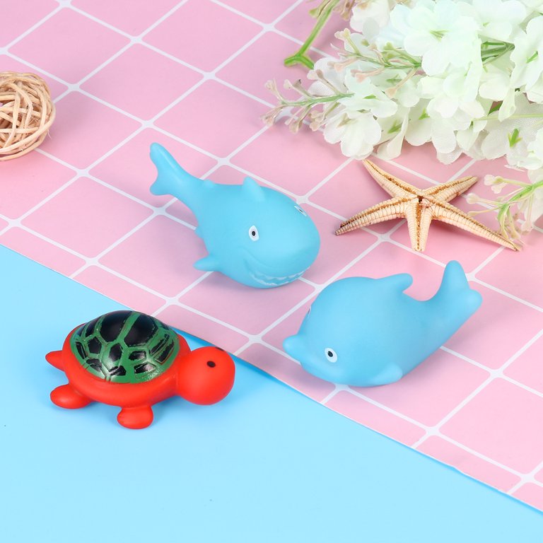 Etereauty 13pcs Baby Kids Bath Time Fun Sea Animals Bathtub Toys Floating  Bath Toys (Random Style)