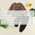 thumbnail image 3 of Ulanda Baby Boy Clothes Fall Clothes Truck Print Long Sleeve Pullover Tops + Pant Sets Toddler Winter Outfits (Khaki, 2-3 Years), 3 of 4