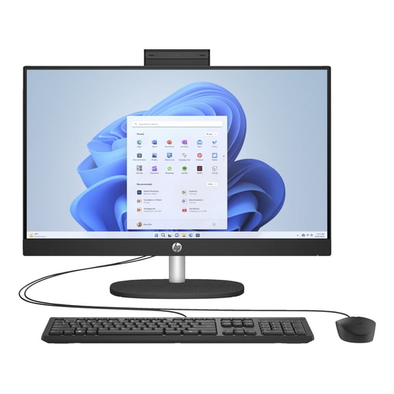 Restored HP 24-CR1000T 23.8" Intel Core Ultra 7 155U 1.2 GHz 16GB DDR5 1TB SSD Intel Iris Xe Windows 11 Home All-in-One Desktop, Black - 9A8G5AV-V002